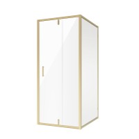 Душевое ограждение Niagara Nova NG-43-9AG-A110G (90х110х195) прямоугольник,золото,двери распашные,стекло прозрачное,2 места