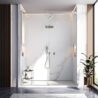 Душевая дверь Veconi Vianno VN-75, 1800x2000, хром, стекло прозрачное