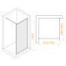 Душевая перегородка RGW WA-08Gb (900)