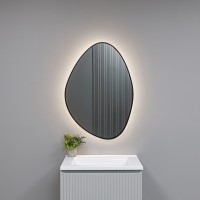 AQM9110B 600x850 Зеркало с подсветкой, универсальный монтаж