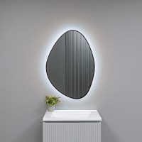 AQM9110B 600x850 Зеркало с подсветкой, универсальный монтаж