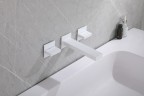 Смеситель ABBER Daheim AF82122W для раковины скрытого монтажа, белый матовый
