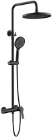 Душевая стойка Arco VSFS-4AR1MB с изливом, черный матовый