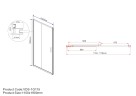 Душевая дверь Garda VDS-1G115CL, 1150, хром, стекло прозрачное