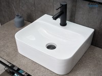 Раковина Gid N9257 51217 накладная белая 43x39x13