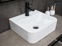 Раковина Gid N9257 51217 накладная белая 43x39x13