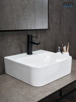 Раковина Gid N9257 51217 накладная белая 43x39x13