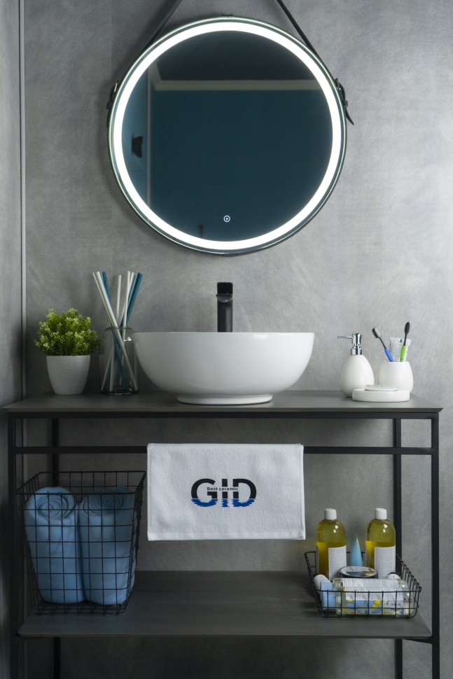 Раковина Gid N9003a 51103 накладная белая 43x43x17.5