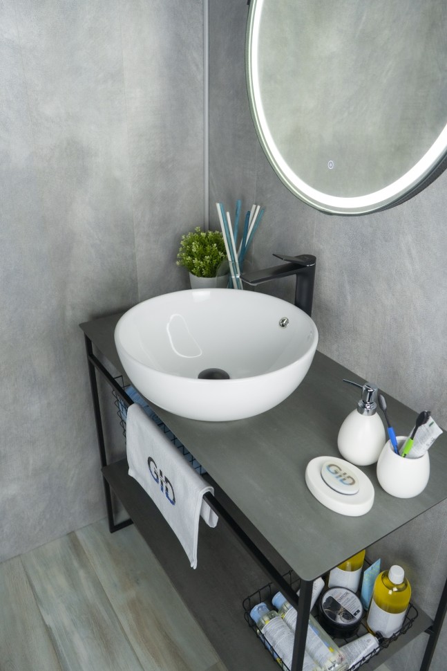 Раковина Gid N9003a 51103 накладная белая 43x43x17.5