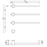 Полотенцесушитель электрический ABBER Charme AH4003 хром