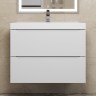 Тумба под раковину для ванной Uperwood Tanos 70 см, подвесная, белая матовая