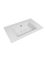 Раковина для ванной Uperwood Lagoon 80х48х14,2 см, белая глянцевая