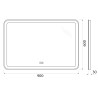 Зеркало BelBagno SPC-MAR-900-600-LED-TCH-WARM