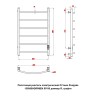 Полотенцесушитель электрический Оттимо Рикурва 1350080GRR6EN 50*80 диммер R, графит  