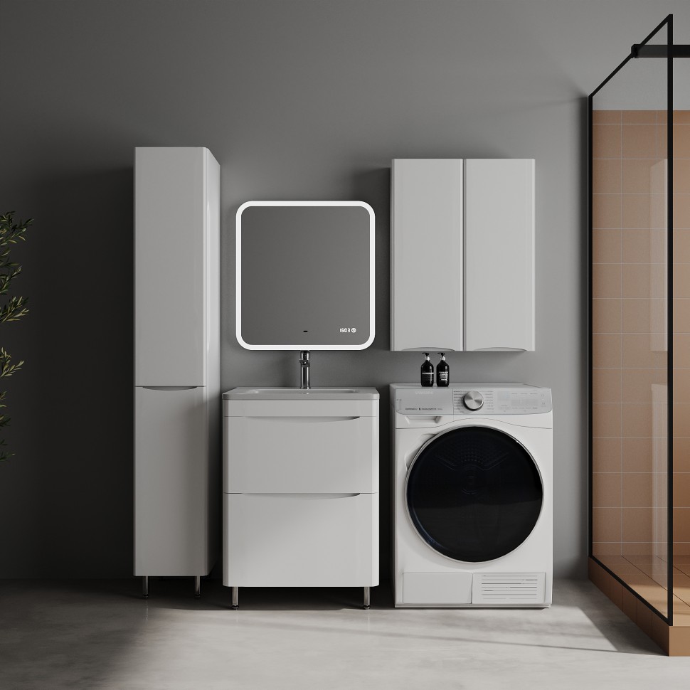 ПШ STYLE LINE "Бергамо мини 600" Люкс Плюс антискрейтч белый глянец