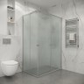 Душевое ограждение Niagara Eco NG-1012-14QMT (120х80х190) прямоугольник,раздвижное,хром,стекло матовое,1 место