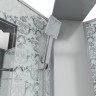 Душевая кабина Niagara Luxe NG-7717WBK (100x100х210) низкий поддон(15см),дверь распашная,стенки серебро,без крыши,4 места