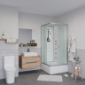 Душевая кабина Niagara Classic NG-1108-14BKG (90х90х200) средний поддон(26см),стекло матовое,4 места с полкой