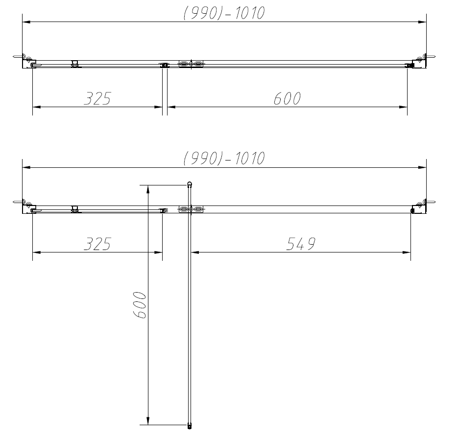 Душевой уголок Slim-N VSR-4SNP9010CL, 1000*900, хром, стекло прозрачное