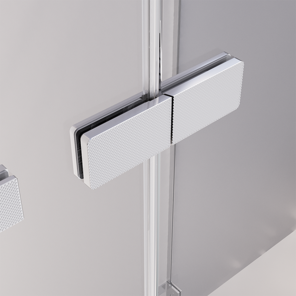 Душевая дверь распашная Veconi Premium Alassio CH, 1200х2000, хром, стекло прозрачное осветленное