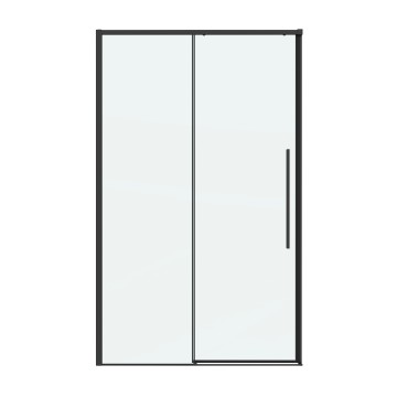 Дверь в нишу Grossman Galaxy 100.K33.01.100.21.00 (100х195) черный матовый,стекло прозрачное,раздвижная, 1 место