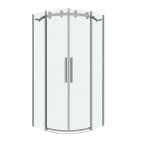 Душевое ограждение Grossman Classic 301.K33.04.9090.10.00 (90х90х195) четверть круга,раздвижная,хром,стекло прозрачное, 1 место