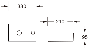 Раковина подвесная MILLEAU Perl MU1009B-GW (белый глянец) R