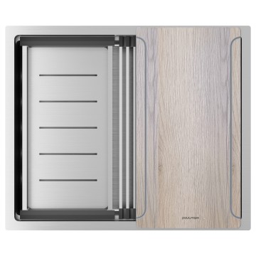 Мойка нерж. сталь NEXT-MULTI SINK 54 UNI, PM785445-BS, брашированная нерж.сталь, 540х450мм, Paulmark