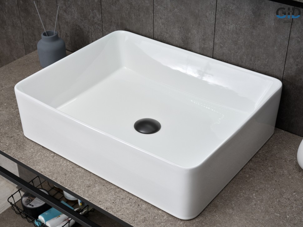 Раковина Gid N9104 51236 накладная белая 52x41x13.5