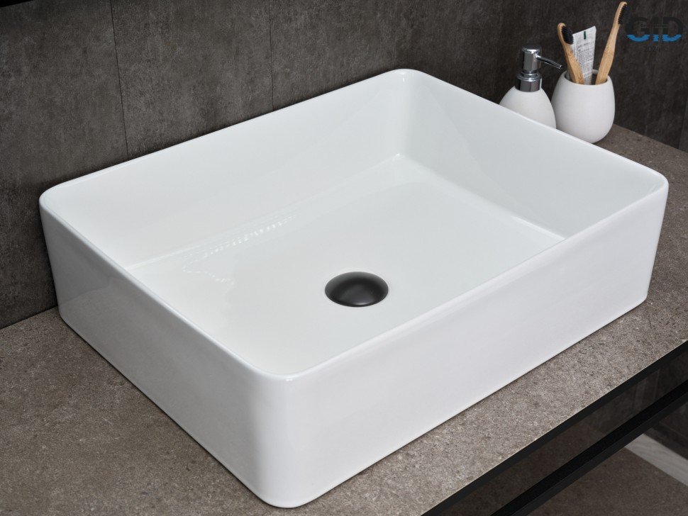 Раковина Gid N9104 51236 накладная белая 52x41x13.5