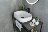 Раковина Gid N9243 51135 накладная белая 56x42x14