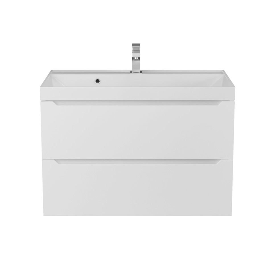 Тумба под раковину для ванной Uperwood Tanos 80 см, подвесная, белая матовая