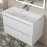 Тумба под раковину для ванной Uperwood Tanos 80 см, подвесная, белая матовая
