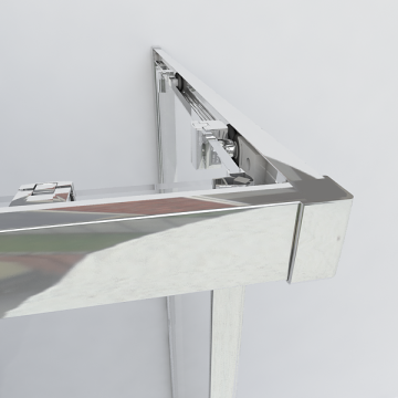 Душевой уголок Гарда (Garda) VSS-1G85105CLB, 1050*850, черный, стекло прозрачное