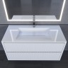 Раковина для ванной полувстраиваемая Uperwood Next Premium 100 см, прямоугольная, белая