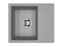 Кухонная мойка из искусственного камня Uperwood ECON UPD-201-003, прямоугольная, серая матовая