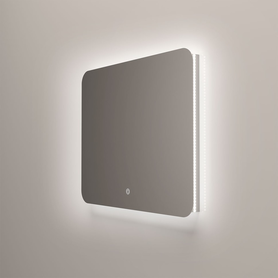 Зеркало LED VLM-3BE100 1000х800 c сенсорным выключателем и диммером