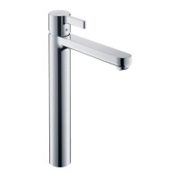 Смеситель для раковины Hansgrohe Metris S Highriser, без сливного набора 31023000, хром