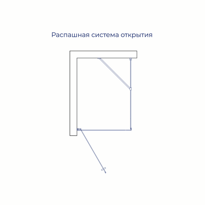 Душевой уголок RGW LE-034 (LE-003 + Z-14) 900x800