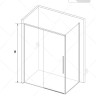 Душевой уголок RGW 110х80х195 см SV-42 SV-12 + Z-050-2 Прямоуг., Хром, Прозрачное, 6 мм Easy Clean (32324281-011)