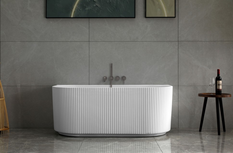 Ванна акриловая Vincea VBT-427-1700, 1700*800*580, цвет белый, щелевой перелив