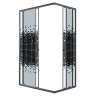 Душевое ограждение Niagara Eco NG-1012-14QBLACK (120х80х190) прямоугольник,раздвижное,черный,стекло мозаика,1 место