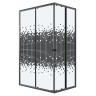 Душевое ограждение Niagara Eco NG-1012-14QBLACK (120х80х190) прямоугольник,раздвижное,черный,стекло мозаика,1 место