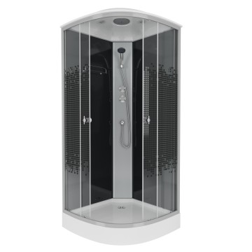 Душевая кабина Niagara Eco NG-4501-14 (90х90х215) низкий поддон(13см),стекло мозаика,3 места