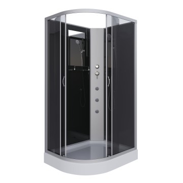 Душевая кабина Niagara Classic NG-3512-14RBKG (120х80х200) низкий поддон(13см),стекло тонированное,3 места