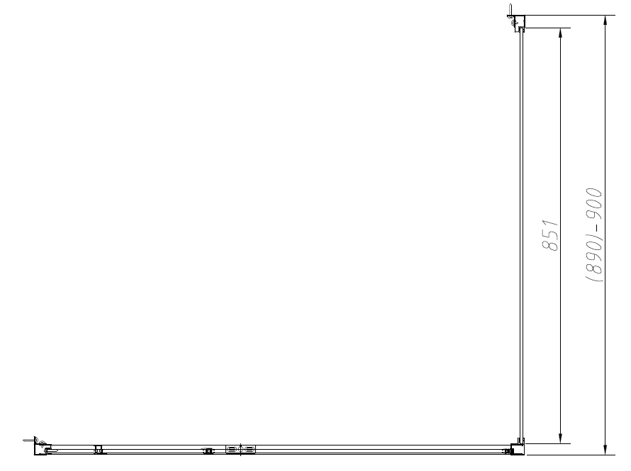 Душевой уголок Slim-N VSR-4SNP9010CLB, 1000*900, черный, стекло прозрачное