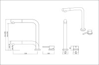 Смеситель EMAR EC-7027 ЕС - 7027 PVD Dark
