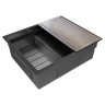 Мойка нерж. сталь NEXT-MULTI SINK 54 UNI, PM785445-GM, вороненая сталь,540х450мм, Paulmark