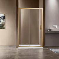Душевая дверь Garda VDS-1G115CLG, 1150, брашированное золото, стекло прозрачное