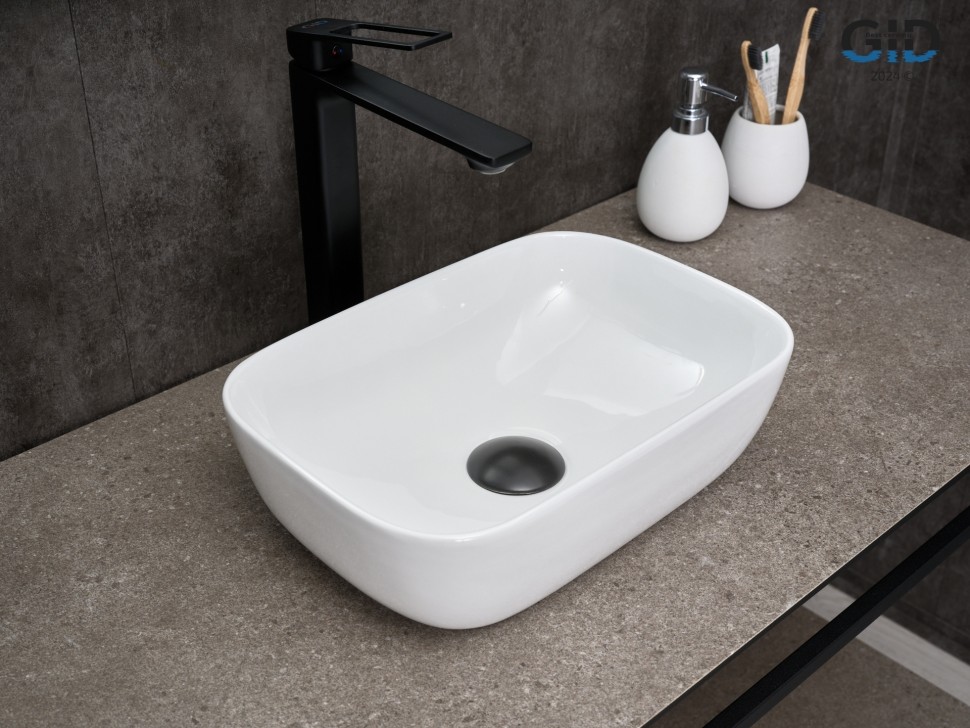 Раковина Gid N1334 51237 накладная белая 36x25x11.5